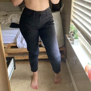 black hollister mom jeans